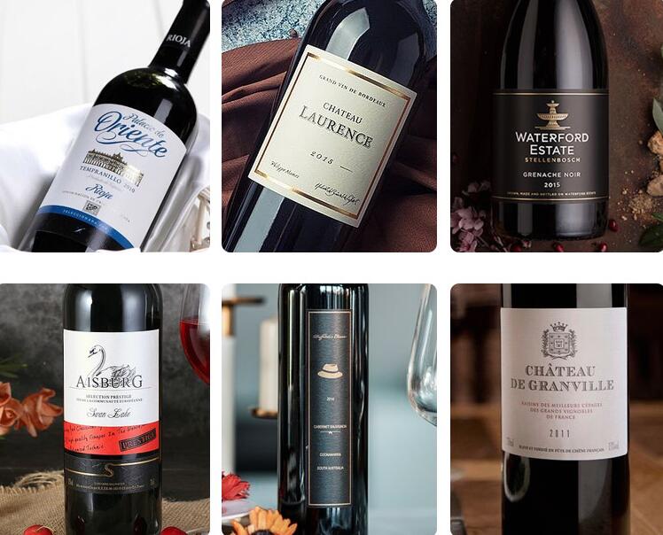 葡萄酒不干膠標簽定制 葡萄酒不干膠標簽定制